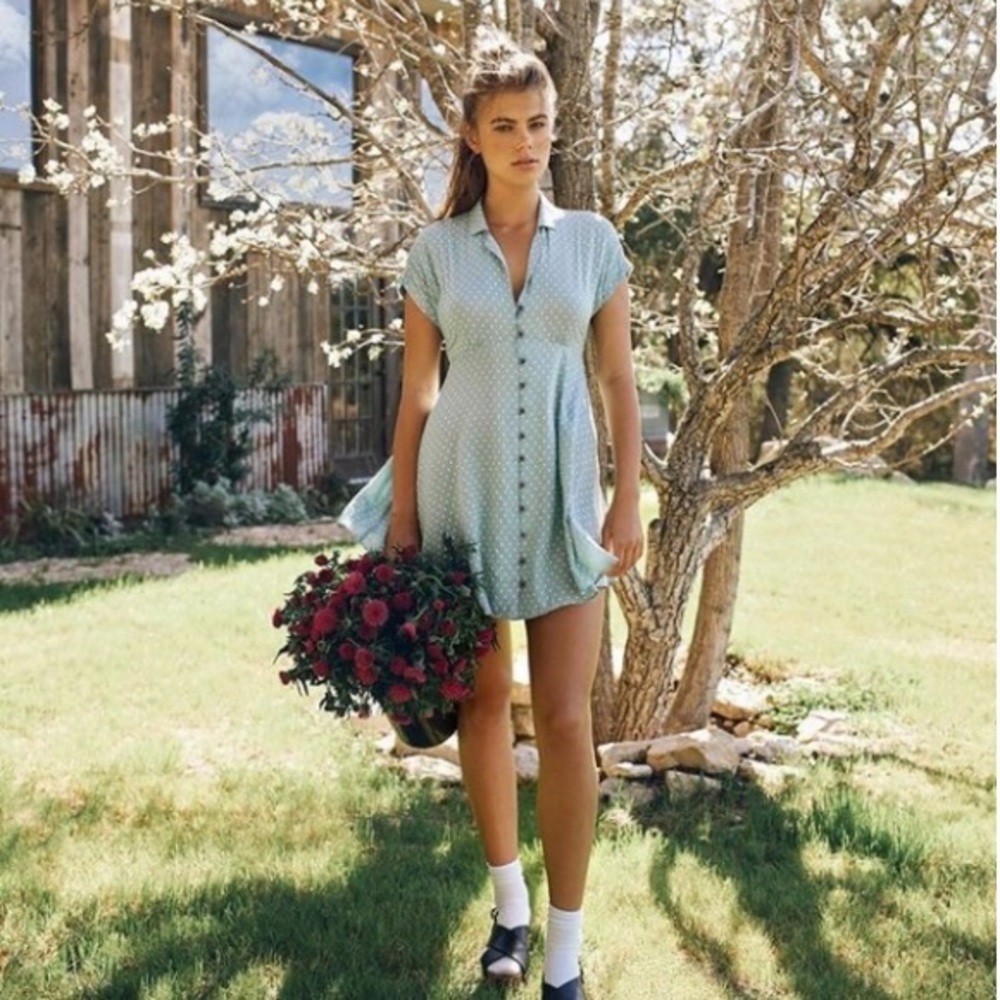 Kimchi Blue Button down mini dress